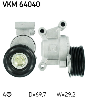 SKF VKM 64040 Hosszbordásszíj feszítő/vezető egység